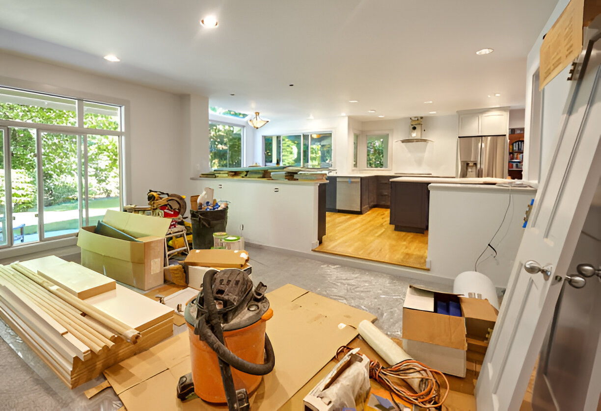 Modern open-plan living space