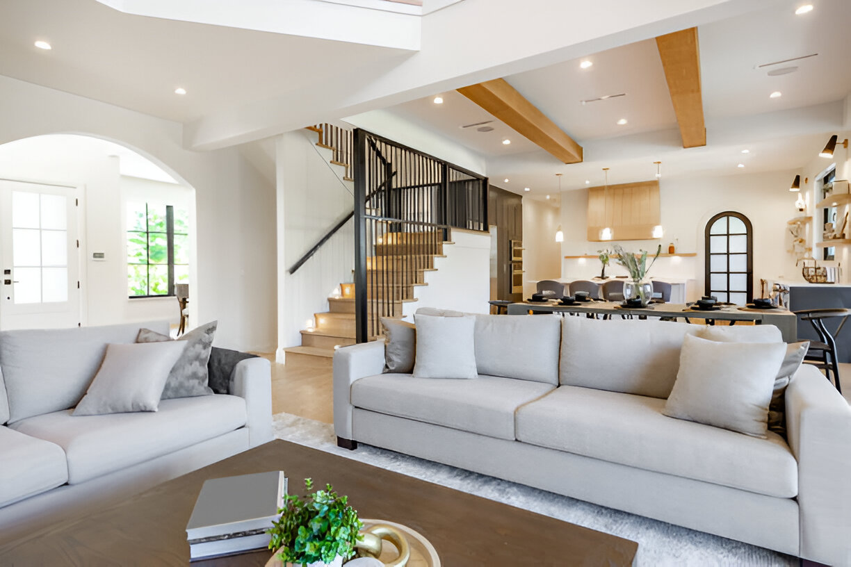 Luxurious bedroom after renovation