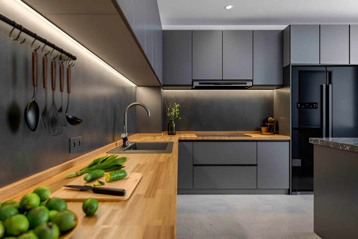 Modern kitchen with island