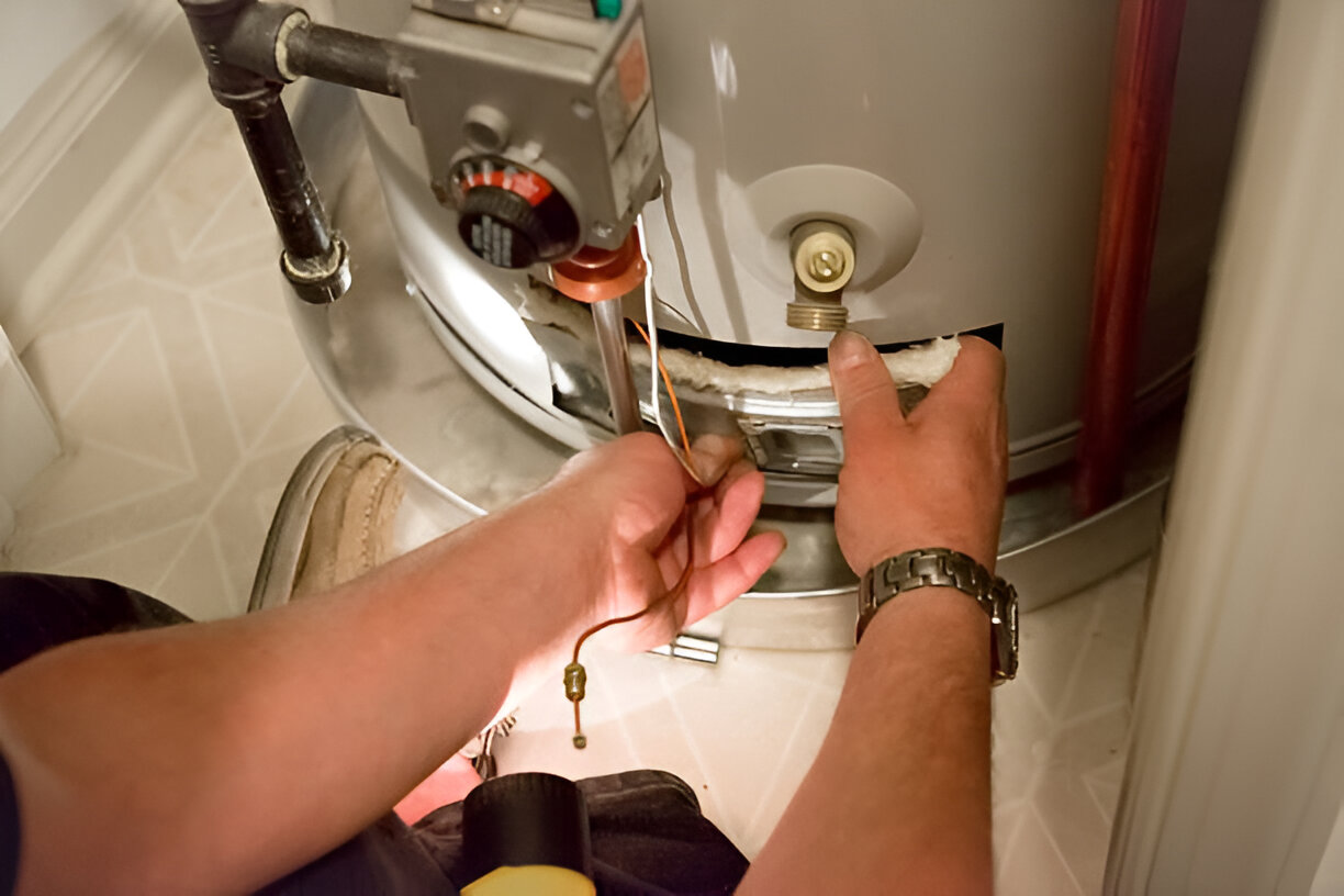 Professional Plumber at Work